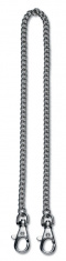 Цепочка VICTORINOX, 40 см, диаметр 1,5 мм, с 2 карабинами, никелированная