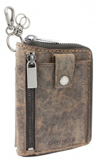 Портмоне WENGER Arizona, на молнии, коричневый, воловья кожа, 11,5×2,5×16,5 см