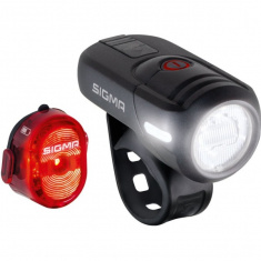 Фара+Фонарь SIGMA AURA (CREE  SIGMA  AURA (OSRAM LED, 2 режима USB/NUGGET II RL 3 режима) (4-017460)