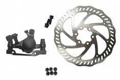 Комплект дискового тормоза RUSH (RADIUS) (машинка+диск 160 mm+болты) 140/160mm/3122613-23