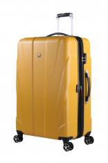 Чемодан SWISSGEAR ADAMS, желтый, АБС-пластик, 52 x 31 x 78 см, 96 л