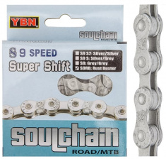 Цепь вело S9RB 1/2"x11/128" 9 скор, 116 зв., в инд. упак./570086